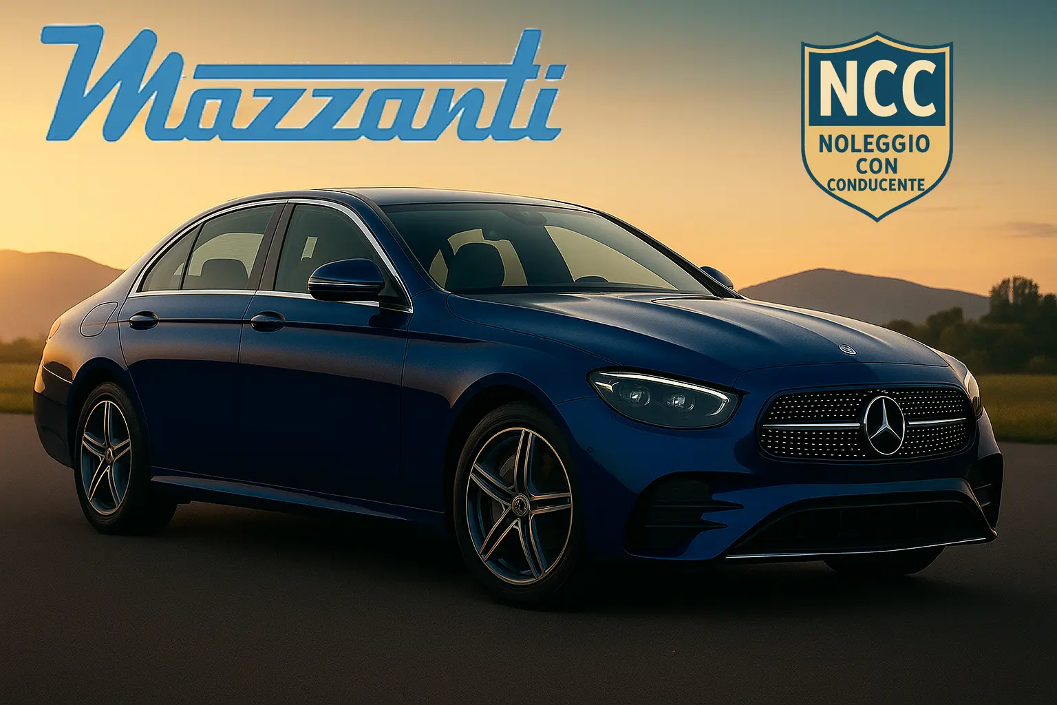 Auto blu Mercedes per il servizio di rappresentanza e transfer privato a Bologna